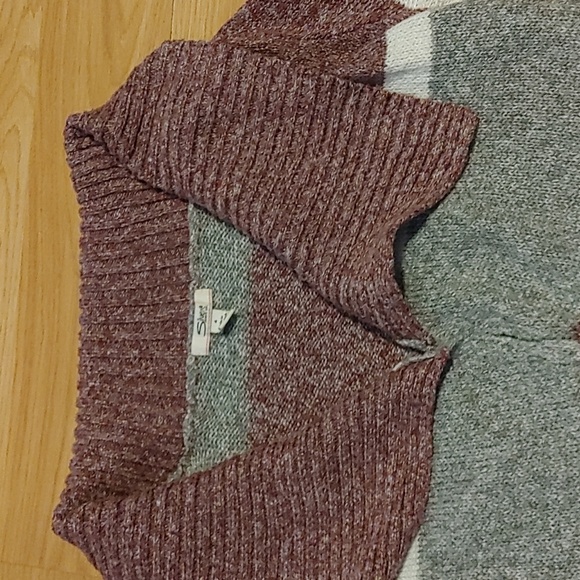 Silver Jeans Cozy Striped Sweater Sz 4 - Picture 2 of 8